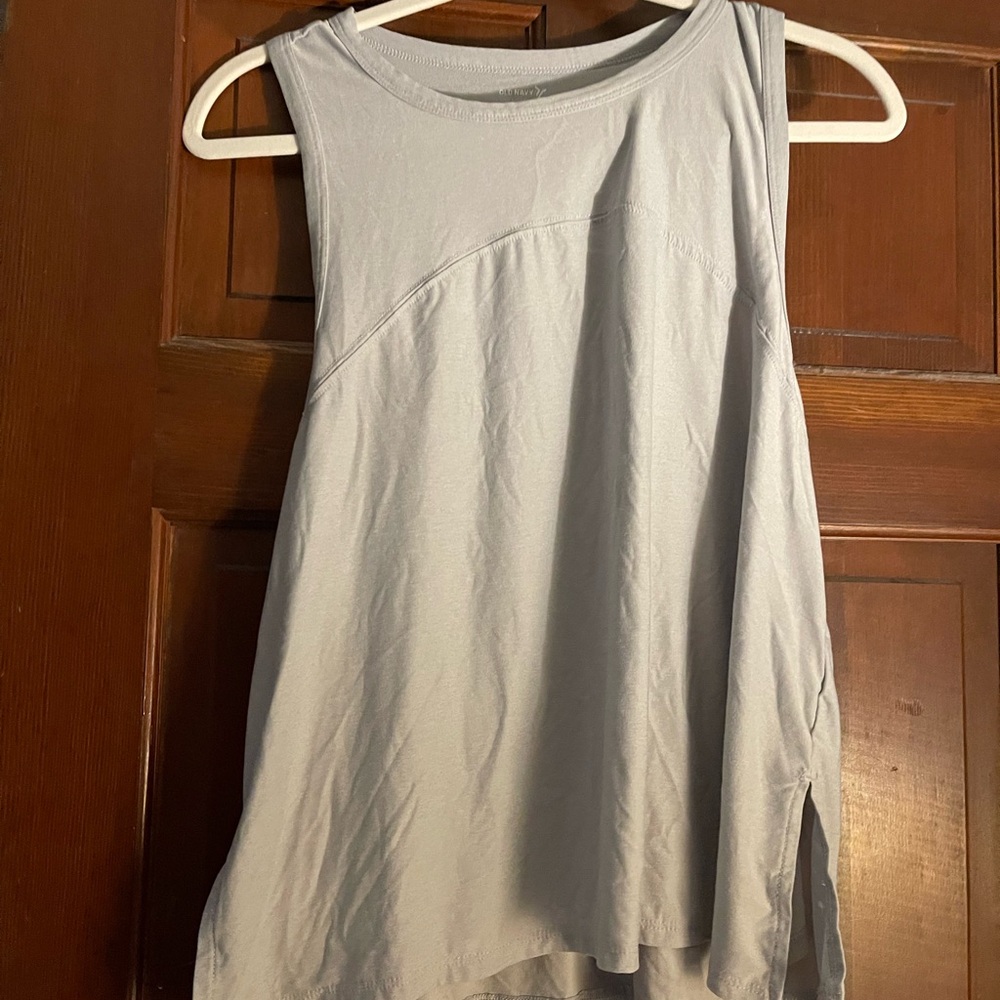 Old Navy Light Gray Athletic Tank Top